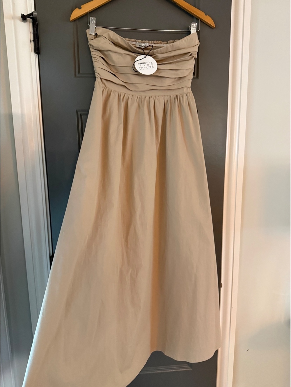 Nwt Khaki Strapless Maxi Dress Size M